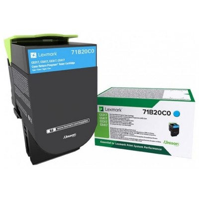LEXMARK TONER 71B20C0 CIAN en Huesoi