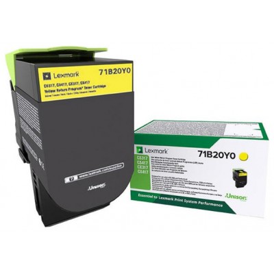 LEXMARK TONER 71B20Y0 AMARILLO en Huesoi