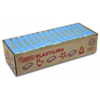 CAJA 15 PASTILLAS PLASTILINA 350 G - AZUL CLARO JOVI 7212 (Espera 4 dias) en Huesoi