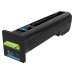Lexmark CS820, CX82x, CX860 Cartucho de toner cian Retornable en Huesoi
