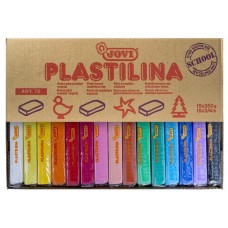 CAJA EXPOSITORA 15 PASTILLAS PLASTILINA 350 G COLORES SURTIDOS JOVI 72S (Espera 4 dias) en Huesoi