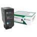 Lexmark CS/CX 827 Cartucho de toner cian Retornable en Huesoi