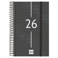 AGENDA 2026 BASIC YEAR E5 117X181MM DIA PAGINA NEGRO FINOCAM 741096026 (Espera 4 dias) en Huesoi