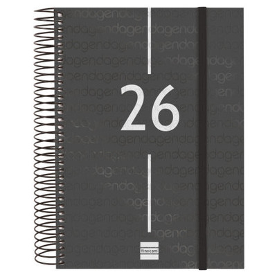 AGENDA 2026 BASIC YEAR E10 155X212MM DIA PAGINA NEGRO FINOCAM 741106026 (Espera 4 dias) en Huesoi