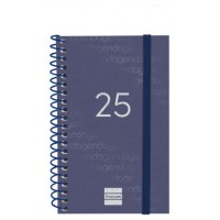 AGENDA 2025 BASIC YEAR E3 79X127MM SEMANA VISTA HORIZONTAL AZUL FINOCAM 741421025 (Espera 4 dias) en Huesoi
