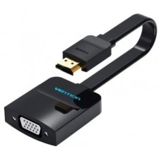 CONVERSOR HDMI/M A VGA/H JACK 3.5/H 0.15 M NEGRO VENTION (Espera 4 dias) en Huesoi