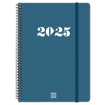 AGENDA 2025 BASIC MY E10 155X212MM SEMANA VISTA HORIZONTAL AZUL FINOCAM 743501025 (Espera 4 dias) en Huesoi