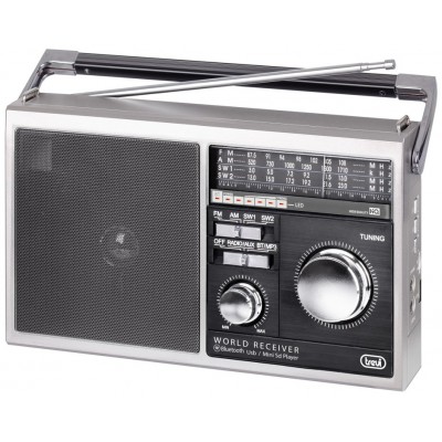 RADIO TREVI MB 749 W PORT. MULTIBANDA RADIO ESTILO RETRO AW/USB METAL GRAY en Huesoi