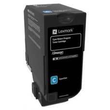 Lexmark CS720, CS725, CX725 Cartucho de toner cian Retornable en Huesoi