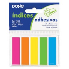 BLISTER 5 BLOCS DE 25 ÍNDICES EN 5 COLORES SURTIDOS NEON 12X45 DOHE 75020 (Espera 4 dias) en Huesoi