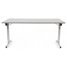 MESA PLEGABLE CON PATAS CROMADAS Y TABLERO GRIS. 160X80X72CM. ROCADA 7503N (Espera 4 dias) en Huesoi