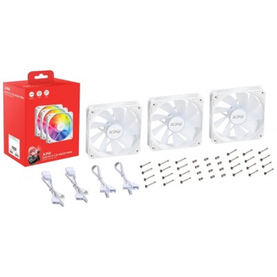 VENTILADOR CAJA XPG VENTOR 120MM BLANCO X3 en Huesoi