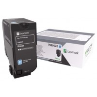 Lexmark CS/CX 727, CS728 Cartucho de toner cian en Huesoi