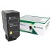 Lexmark CS/CX 727, CS728 Cartucho de toner amarillo Retornable en Huesoi