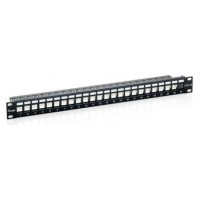 PATCH PANEL 24 PUERTOS CAT.6 APANTALLADO VACIO COLOR en Huesoi