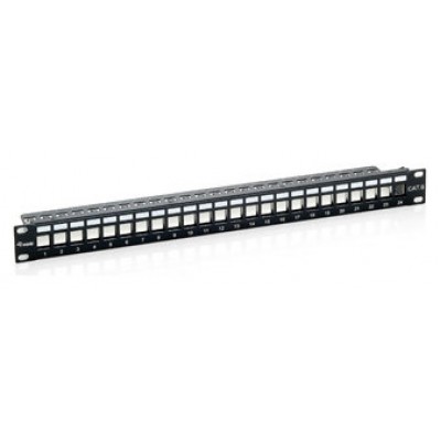 PATCH PANEL 24 PUERTOS CAT.6 APANTALLADO VACIO COLOR en Huesoi