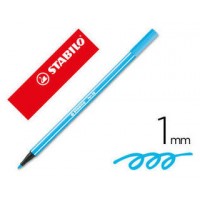 ROTULADOR PREMIUM CON PUNTA DE FIBRA BISELADA PEN 68 MAX COLOR AZUL CELESTE STABILO 768/57 (MIN10) (Espera 4 dias) en Huesoi
