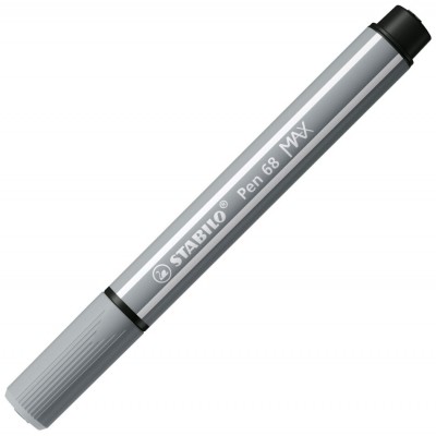 ROTULADOR PREMIUM CON PUNTA DE FIBRA BISELADA PEN 68 MAX COLOR GRIS MEDIO STABILO 768/95 (MIN10) (Espera 4 dias) en Huesoi