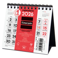 CALENDARIO 2026 SOBREMESA NEUTRO NUMEROS GRANDES XXS 110X100MM FINOCAM 781330026 (Espera 4 dias) en Huesoi