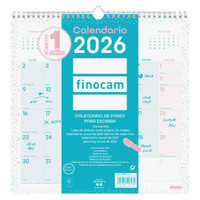 CALENDARIO 2026 PARED TRENDY CHIC ESCRIBIR 300X300MM TURQUESA FINOCAM 787005826 (Espera 4 dias) en Huesoi CALENDARIO 2026 PARED TRENDY CHIC ESCRIBIR 300X300MM TURQUESA FINOCAM 787005826 (Espera 4 dias) en Huesoi