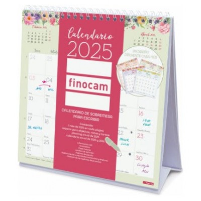 CALENDARIO 2025 SOBREMESA TRENDY DESIGN ESCRIBIR 190X190MM FINOCAM 787060125 (Espera 4 dias) en Huesoi