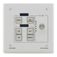 (CONSULTAR STOCK) KRAMER CONTROL & MANAGEMENT CONTROL - HW ONLY 6&minus;BUTTON ROOM CONTR W DIG VOLUME CONTROL & LCD GROUP LABELS-MODEL (RC-63DLN(B)) (80-80237295) (Espera 4 dias) en Huesoi