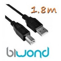 Cable USB 2.0 Impresora 1.8m Biwond (Espera 2 dias) en Huesoi