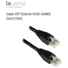 Cable UTP Exterior RJ45 24AWG CAT6 (15m) BIWOND (Espera 2 dias) en Huesoi
