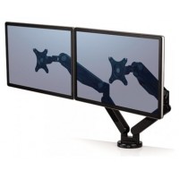 FELLOWES Soporte  para monitor doble Platinum Series  Negro (Soporta hasta 32 Pulgadas) en Huesoi