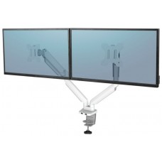 FELLOWES Soporte  para monitor doble Platinum Series  Blanco(Soporta hasta 32 Pulgadas) en Huesoi