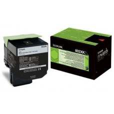 Lexmark cartucho de toner return negro (80C2XK0, 802XK) en Huesoi