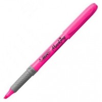 MARCADOR FLUORESCENTE HIGHLIGHTER GRIP TRAZO 1,5-3,3MM. ROSA BIC 811934 (MIN12) (Espera 4 dias) en Huesoi