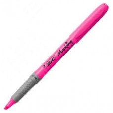 MARCADOR FLUORESCENTE HIGHLIGHTER GRIP TRAZO 1,5-3,3MM. ROSA BIC 811934 (MIN12) (Espera 4 dias) en Huesoi