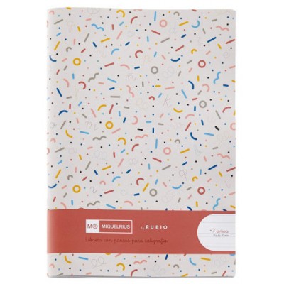 CUADERNO GRAPADO 4º 32HOJAS PAUTA 4MM MR CON EJERCICIOS RUBIO MIQUELRIUS 8142 (Espera 4 dias) en Huesoi