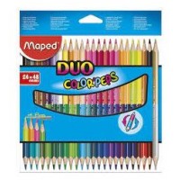 ESTUCHE 24 LÁPICES DE COLORES COLOR"PEPS DUO. BICOLOR MAPED 829602FC (Espera 4 dias) en Huesoi