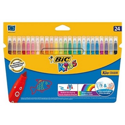 ESTUCHE 24 ROTULADORES ULTRALAVABLES KID COULEUR TRAZO 0,8MM. BIC 9117373 (Espera 4 dias) en Huesoi