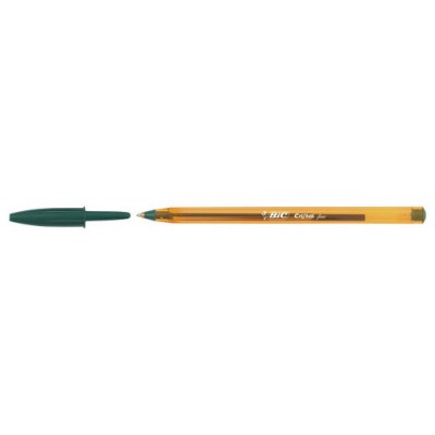 BOLIGRAFO CRISTAL FINE CUERPO NARANJA TRAZO 0,3 MM. COLOR VERDE BIC 872729 (MIN50) (Espera 4 dias) en Huesoi