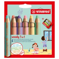 STABILO woody 3 in 1 Colores surtidos 6 pieza(s) (Espera 4 dias) en Huesoi