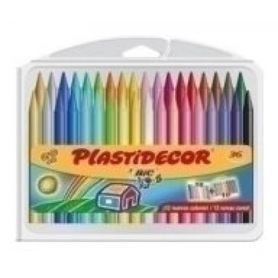 ESTUCHE 36 CERAS PLASTIDECOR BIC 8823372 (Espera 4 dias) en Huesoi