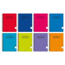 CUADERNO TAPA POLIPROPILENO EXTRADURA UNICOLOR5 A4+ 120 HOJAS 90GR. 5X5 COLORES SURTIDOS PAPYRUS 88462193 (MIN5) (Espera 4 dias) en Huesoi