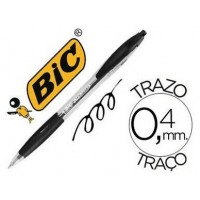 BOLIGRAFO RETRACTIL TRAZO 0,4 MM. ATLANTIS NEGRO BIC 887132 (MIN12) (Espera 4 dias) en Huesoi