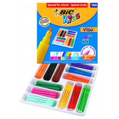 ESTUCHE 144 ROTULADORES DE 12 COLORES DIFERENTES BIC 887837 (Espera 4 dias) en Huesoi