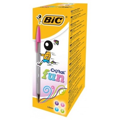 BOLIGRAFO TINTA BIC FUN CAJA 20U en Huesoi