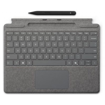 MICROSOFT SURFACE PRO 8/9/10/COPILOT+ TYPE COVER SIGNATURE PLATA + SLIM PEN 2 (Espera 4 dias) en Huesoi