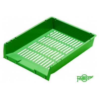 BANDEJA APILABLE DE PLASTICO 340X275X65 MM. COLOR VERDE FAIBO 90-04 (MIN10) (Espera 4 dias) en Huesoi