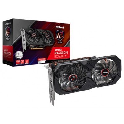 Asrock Phantom Gaming RX 6500 XT 4GB OC AMD Radeon RX 6500 XT GDDR6 (Espera 4 dias) en Huesoi