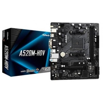 PLACA ASROCK A520M-HDV AMD AM4 2DDR4 HDMI PCIE3.0 (Espera 4 dias) en Huesoi