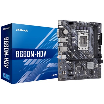 PLACA ASROCK B660M-HDV INTEL1700 2DDR4 HDMI PCIE3.0 (Espera 4 dias) en Huesoi