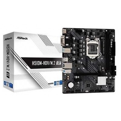 PLACA ASROCK H510M-HDV/M.2 SE,INTEL,1200,H470,2DDR4,64GB,VGA+DVI+HDMI,GBLAN,4SATA3,6USB3.2+M.2,MATX (Espera 4 dias) en Huesoi
