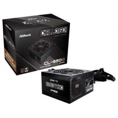 FUENTE ALIMENTACION ASROCK CL-650B,PSU,650W,80 PLUS BRONZE,120MM,ACTIVE PFC,PCI-E (6+2 pin)x4,SATA (5 pin)x4 (Espera 4 dias) en Huesoi